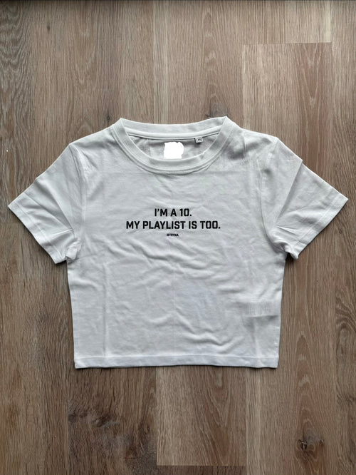PLAYLIST INSIDE - CROP TEE