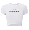 PLAYLIST INSIDE - CROP TEE