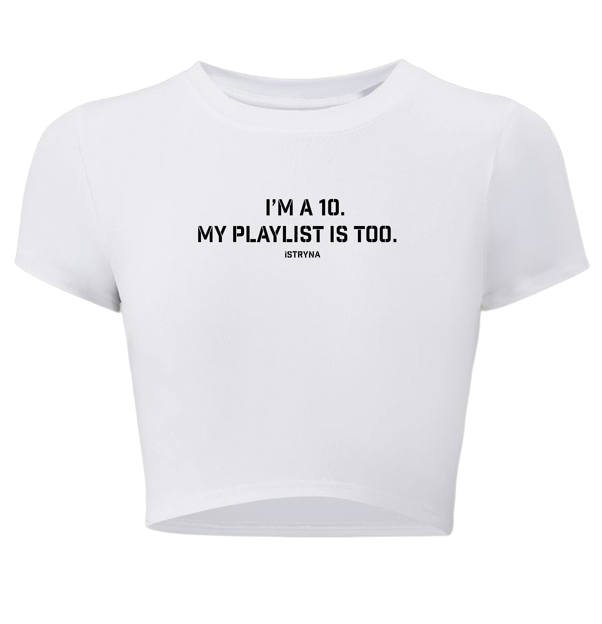 PLAYLIST INSIDE - CROP TEE